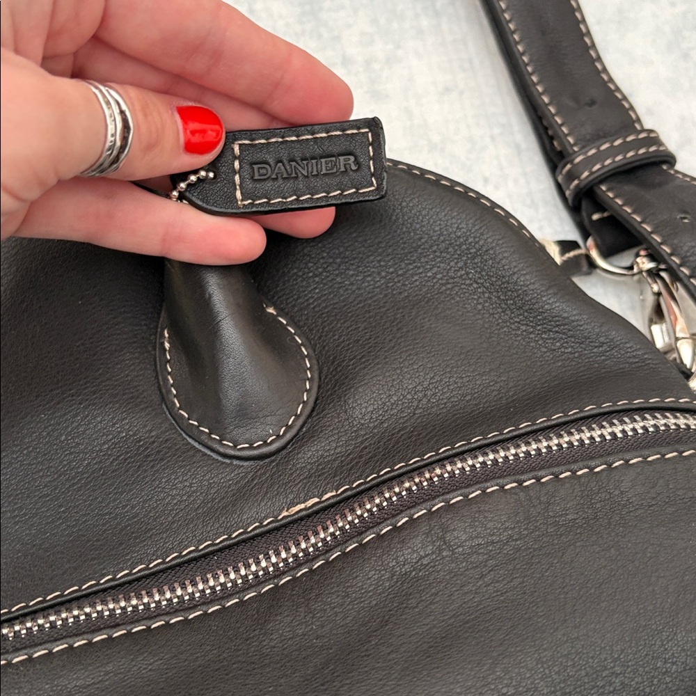 Danier Black Leather Handbag - Picture 3 of 6